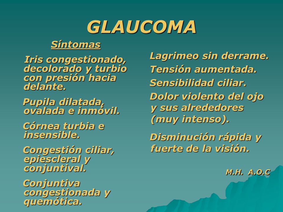 Sintomas hipertension ocular